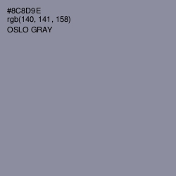 #8C8D9E - Oslo Gray Color Image